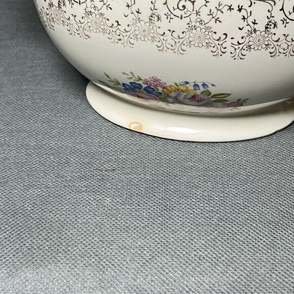 Sugar and Creamer Set Royal China Rose Glory 22 Kt Gold Union Made-Set 3-1950s - Picture 9 of 13